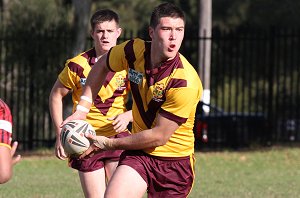 ARL Schoolboys Cup - Holy Cross Catholic College v Illawarra SHS action @St Marys Stadium (Photo : JOHN / OurFootyMedia)