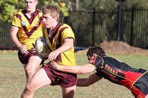 ARL Schoolboys Cup - Holy Cross Catholic College v Illawarra SHS action @St Marys Stadium (Photo : JOHN / OurFootyMedia)