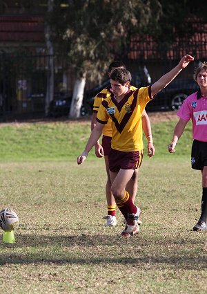 ARL Schoolboys Cup - Holy Cross Catholic College v Illawarra SHS action @St Marys Stadium (Photo : JOHN / OurFootyMedia)