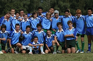 Woolooware HS & Sylvania HS Buckley Shiels Team after the game (Photo's : OurFootyMedia)