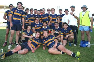 Bathurst High School played well in the Uni Shaield grand final at Shark Park (Photo : OurFootyMedia)
