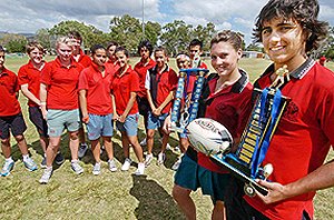 Kirwan State High School touch football teams.