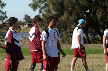 Queensland U15's training at Narrabeen NSW