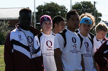 Queensland U15's training at Narrabeen NSW
