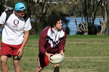 Queensland U15's training at Narrabeen NSW