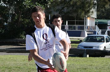 Queensland U15's training at Narrabeen NSW