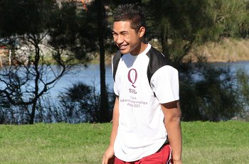 Queensland U15's training at Narrabeen NSW