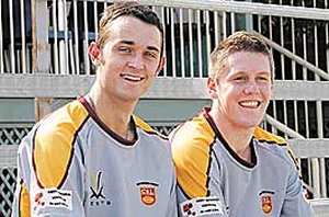 Dale Watson (left) and Tamworth’s Ryan Pooley returned from their AIS European tour last week.