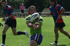 Josh Mitchell unloads against the AIS (Photo By : OurFootyMedia)