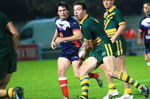 Logan HARRIS in action against the French u19's last year - AIS v French u19's 