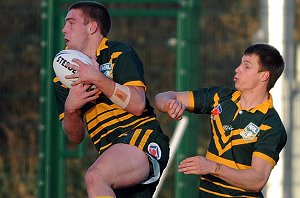 Anthony COLEMAN about to attack the French u19's on last years AIS Tour