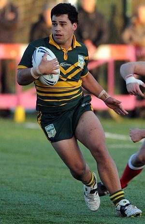 Man of the Match NATHAN WILSON in action this morning (Photo's : dave williams RLphotos.com)