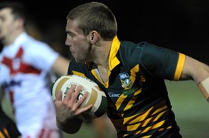 Anthony Colman on the burst v English Lions (Photo's : dave williams RLphotos.com)