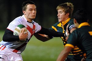 Nathan Lucock tries the palm against the AIS 