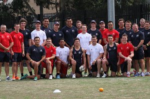 2013 AIS Touring Squad during a training session on Friday b4 they fly to New Zealand tomorrow (Photo : Steve Monty / OurFootyMedia)