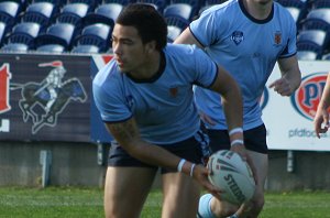 Kane Gillies passes from dummy half - ASSRL Championship Play Off NSWCHS v NSWCIS aCTion (Photo's : ourfootymedia)