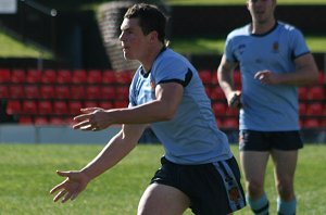Gerard McMallum unloads - ASSRL Championship Play Off NSWCHS v NSWCIS aCTion (Photo's : ourfootymedia)
