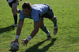 Cheyse Blair comes in for an easy try - ASSRL Championship Play Off NSWCHS v NSWCIS aCTion (Photo's : ourfootymedia)