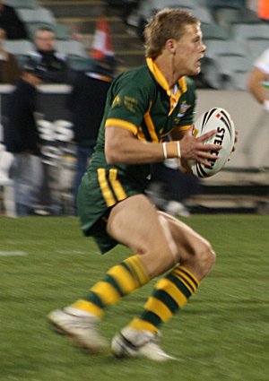 Jacob Miller duck 'n & ' weaving - Australian Schoolboys v GBC YOUNG LIONS 1st Test ACTION (Photo's : ourfootymedia)