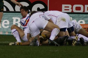 AUSTRALIAN SCHOOLBOYS v GBC U18 YOUNG LIONS 1st Test 2009 ACTION (Photo's : ourfootymedia)