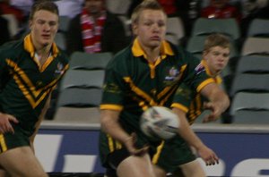 AUSTRALIAN SCHOOLBOYS v GBC U18 YOUNG LIONS 1st Test 2009 ACTION (Photo's : ourfootymedia)