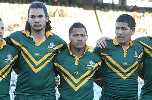 Ryan James & Faleula Finau & PJ Asiata - ASSRL & GBCL FIRST TEST 2009 (Photo's : steve montgomery / ourfooty media)