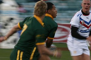 Australian Schoolboys v GBC YOUNG LIONS 1st Test ACTION (Photo's : ourfootymedia)