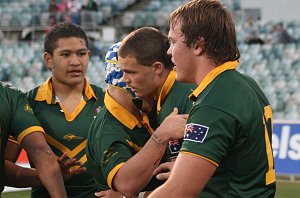 Australian Schoolboys v GBC YOUNG LIONS 1st Test ACTION (Photo's : ourfootymedia)