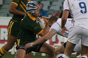 Cameron King (Endeavour SHS) - Australian Schoolboys v GBC YOUNG LIONS 1st Test ACTION (Photo's : ourfootymedia)