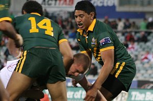 Australian Schoolboys v GBC YOUNG LIONS 1st Test ACTION (Photo's : ourfootymedia)