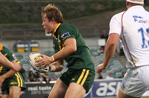 Matthew Groat was busy all night - Australian Schoolboys v GBC YOUNG LIONS 1st Test ACTION (Photo's : ourfootymedia)