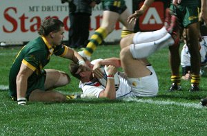 Community LIONS score against the Australian Schoolboys last year (Photo : ourfootymedia) 