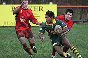 Chris Sandow in action against the Wales U 19's (Photo : ourfooty media )