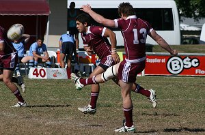 U18 Championship QSS v NSWCHS action (Photo : ourfootymedia)
