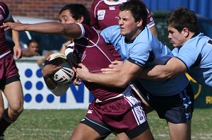 U18 Championship FINAL QSS v NSWCHS action (Photo : ourfootymedia)