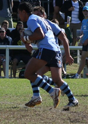 ASSRL U18 Championship FINAL QSS v NSWCHS action (Photo : ourfootymedia)