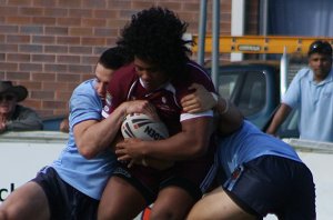 ASSRL U18 Championship FINAL QSS v NSWCHS action (Photo : ourfootymedia)