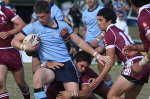 ASSRL U18 Championship FINAL QSS v NSWCHS action (Photo : ourfootymedia)