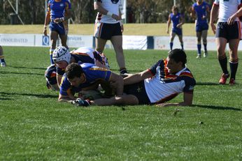 NSW CIS v ACT Day 3 ASSRL Championships Action (Photo : OurFootyMedia) 