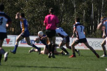 NSW CIS v ACT Day 3 ASSRL Championships Action (Photo : OurFootyMedia) 