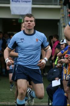 Andy SAUNDERS run on to play for NSWCHS in last years ASSRL Championships (Photo : OurFootyMedia)