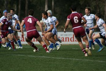 ASSRL Championship Final - Queensland Schoolboys v NSW CCC action (Photo's : OurFootyMedia)