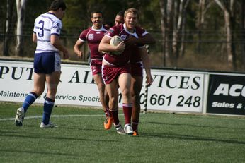 Sam Harrold scores - ASSRL Championship Final - Queensland Schoolboys v NSW CCC action (Photo's : OurFootyMedia)