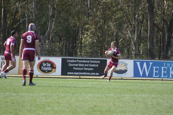 Sam Harrold scores - ASSRL Championship Final - Queensland Schoolboys v NSW CCC action (Photo's : OurFootyMedia)