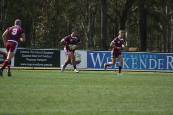 Sam Harrold scores - ASSRL Championship Final - Queensland Schoolboys v NSW CCC action (Photo's : OurFootyMedia)