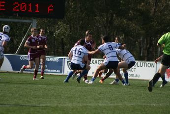Sam Harrold scores - ASSRL Championship Final - Queensland Schoolboys v NSW CCC action (Photo's : OurFootyMedia)