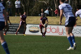 Sam Harrold scores - ASSRL Championship Final - Queensland Schoolboys v NSW CCC action (Photo's : OurFootyMedia)