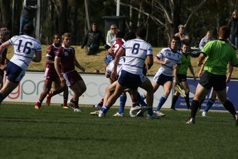 Sam Harrold scores - ASSRL Championship Final - Queensland Schoolboys v NSW CCC action (Photo's : OurFootyMedia)