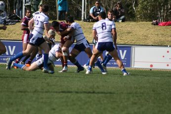 Sam Harrold scores - ASSRL Championship Final - Queensland Schoolboys v NSW CCC action (Photo's : OurFootyMedia)