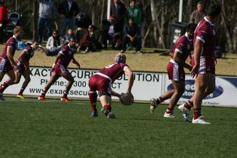 Sam Harrold scores - ASSRL Championship Final - Queensland Schoolboys v NSW CCC action (Photo's : OurFootyMedia)